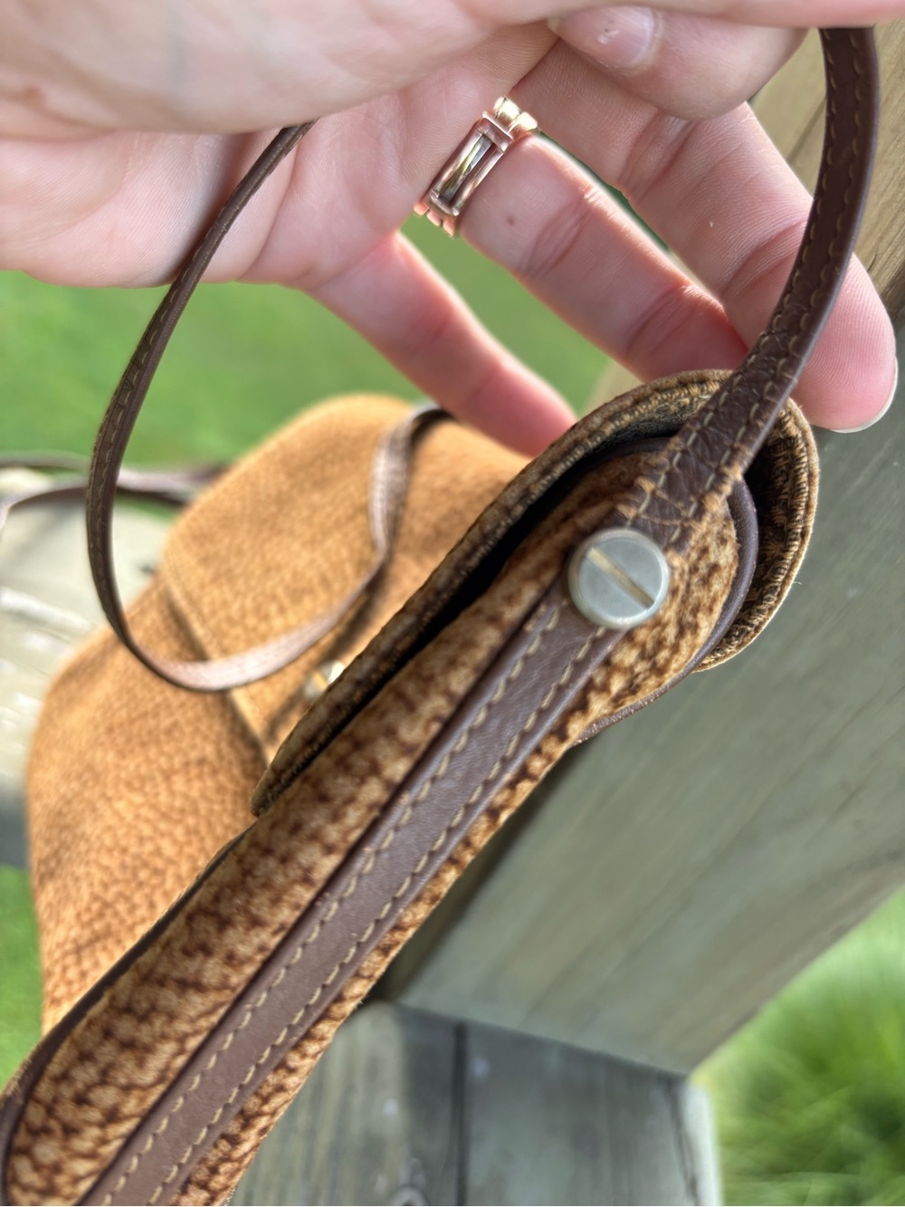 Vintage Borbonese Crossbody Bag - Picture 3 of 9